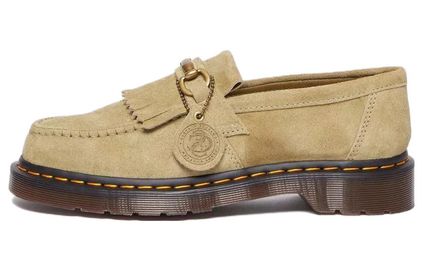 Dr. Martens Adrian Snaffle Desert Oasis Suede Loafers Pale Olive Women's