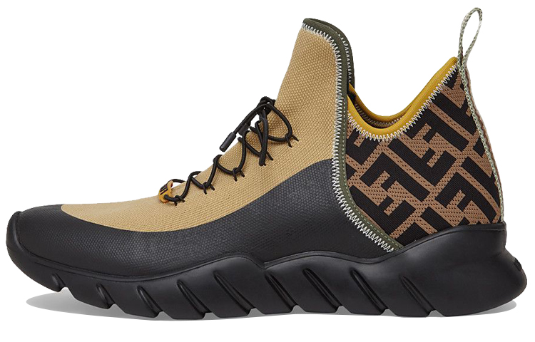 FENDI Mid Top Casual Shoes Men's Black