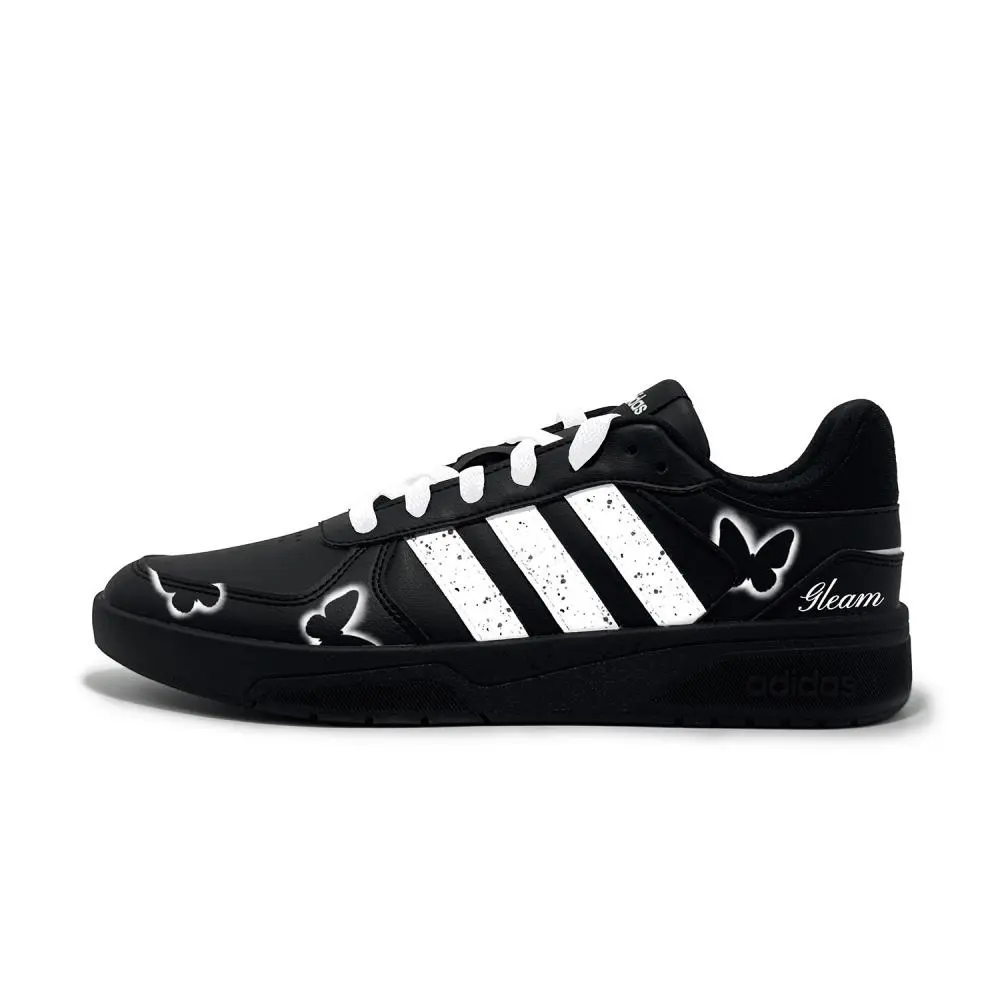 Adidas Neo Courtbeat Butterfly Fluttering Cushioning Low top Skateboard Shoes Unisex Black