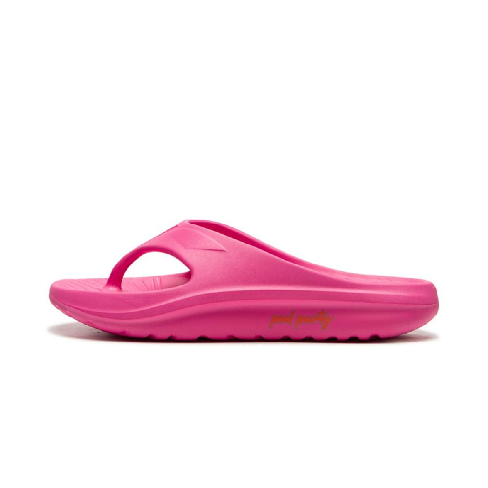 LOL x LiNing Abrasion Resistant Slip Resistant Flip Flops Women's Pink