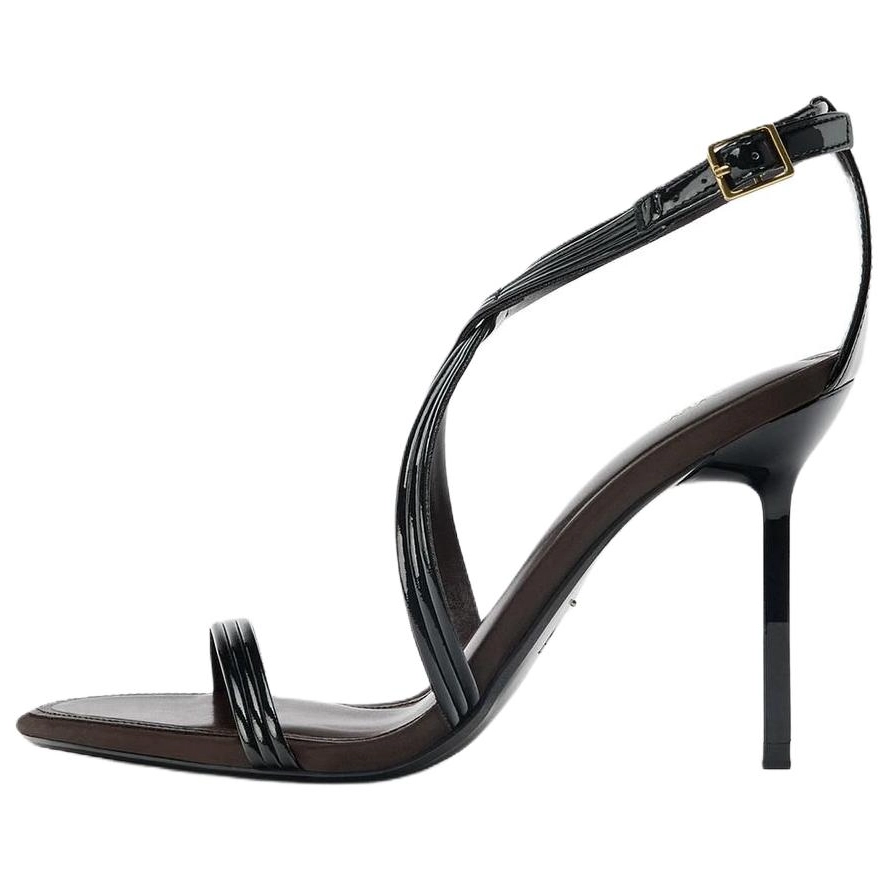 ZARA One Strap Sandals 10cm Women's Black купить в интернет-магазине Yoocart с быстрой доставкой по России.