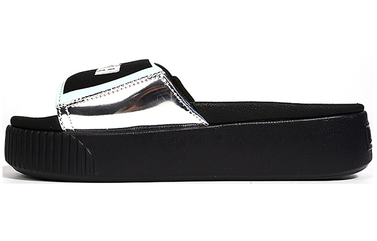 PUMA Platform Slide Tz Metallic Wns 'Silver' Women's