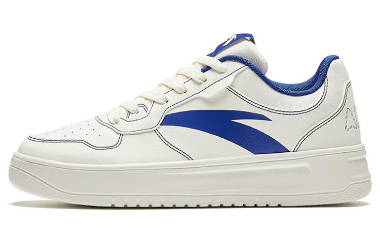 Anta Relaxed Anti-Slip Wear-Resistant Low-Top Skateboard Shoes Men's White