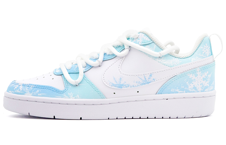 Nike Court Borough Low-Top Skateboard Shoes GS Blue White