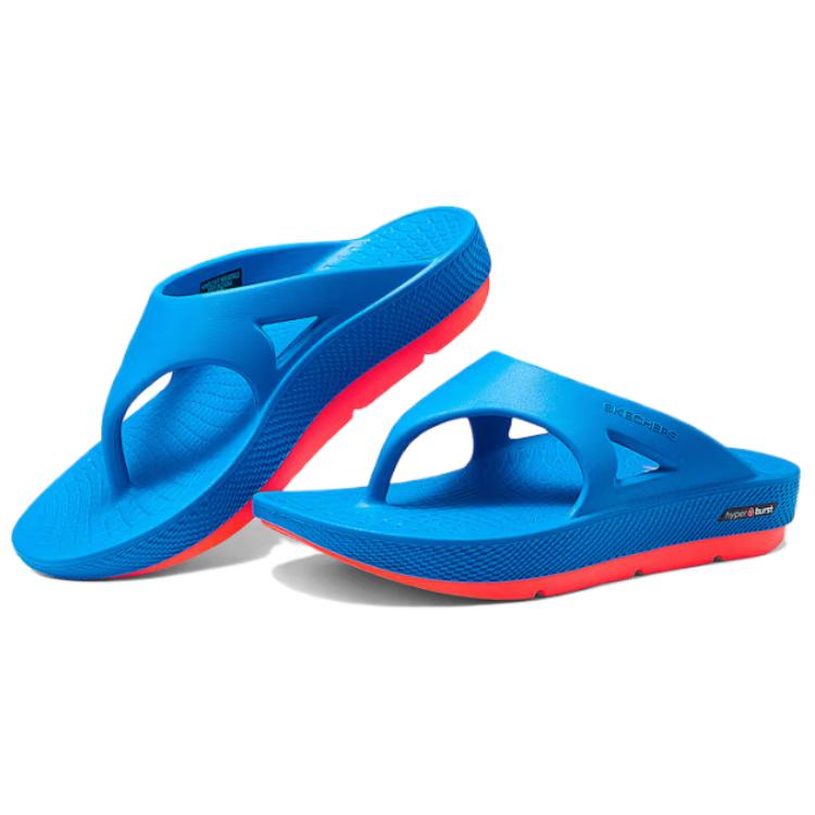 Skechers GO RECOVER Quiet Abrasion Resistant Flip Flops Men's Blue