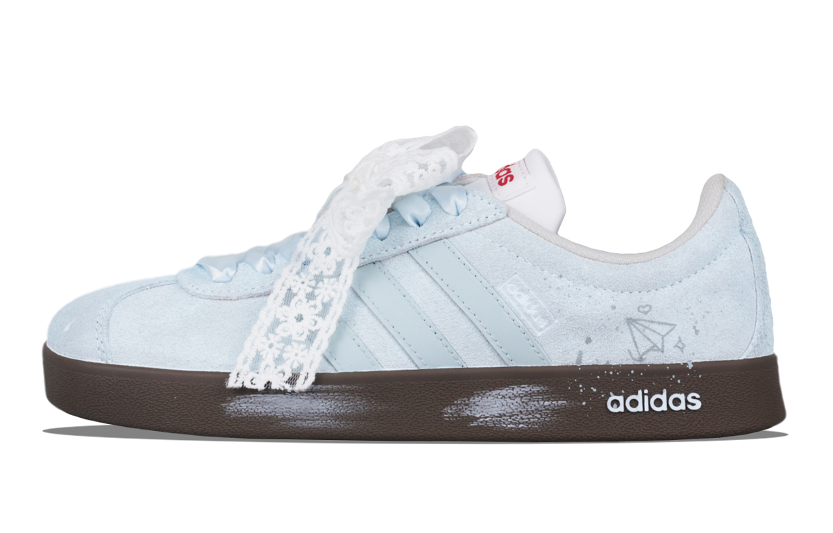 Adidas VL COURT 2.0 Lace Girlish Abrasion Resistant Low top German Army Trainers Unisex
