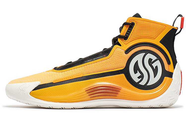 361° AG 4 SOAR SOAR BE WATER Cushioning Anti-Slip And Wear-Resistant High-Top Basketball Shoes Men's Vintage Yellow