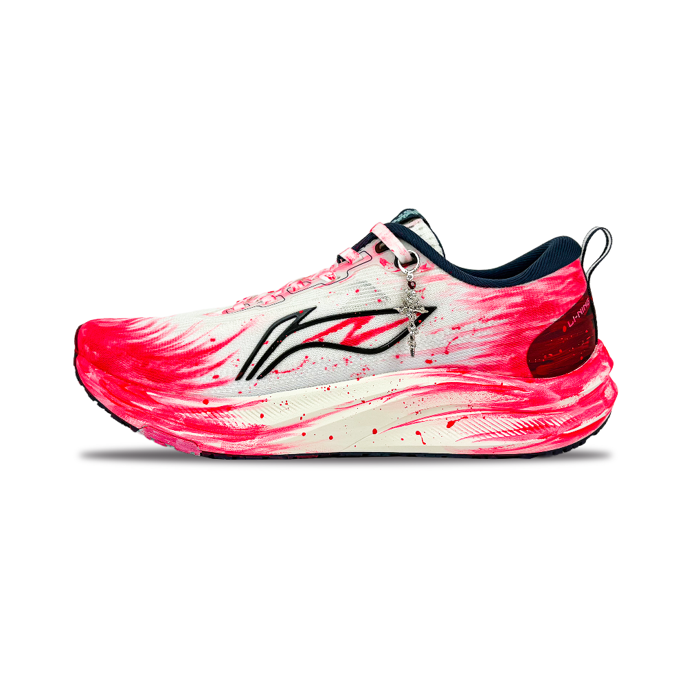 LINING Red Hare 8 Running Shoes Men's Low top Red/White