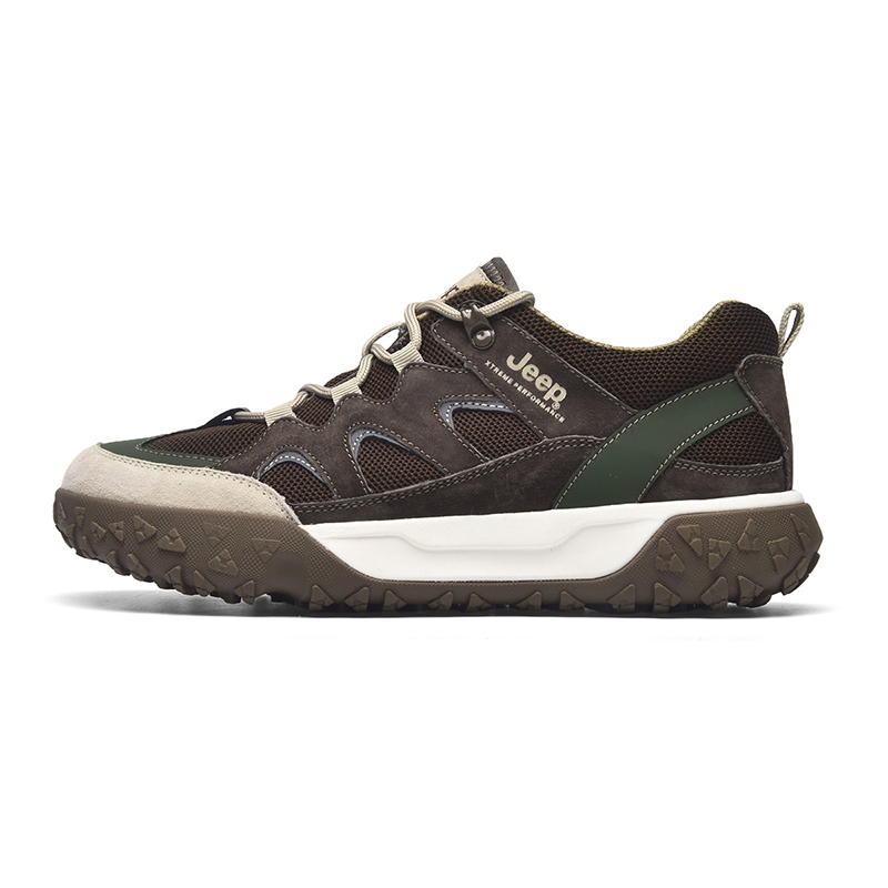 Jeep Low Top Sports Lifestyle Casual Shoes Unisex Cocoa Brown