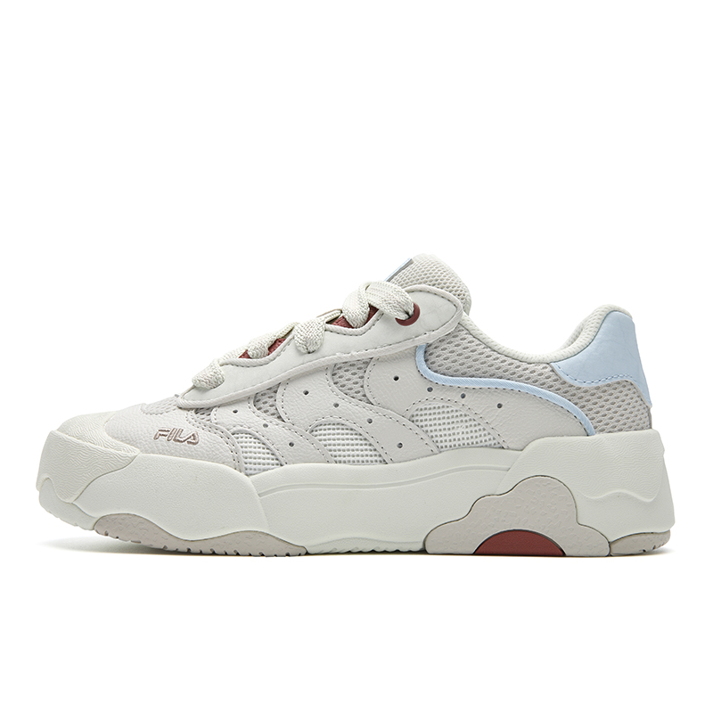 FILA OMELETTE Skateboard Shoes Women's Low top Bright Gray/Ice Cream Green