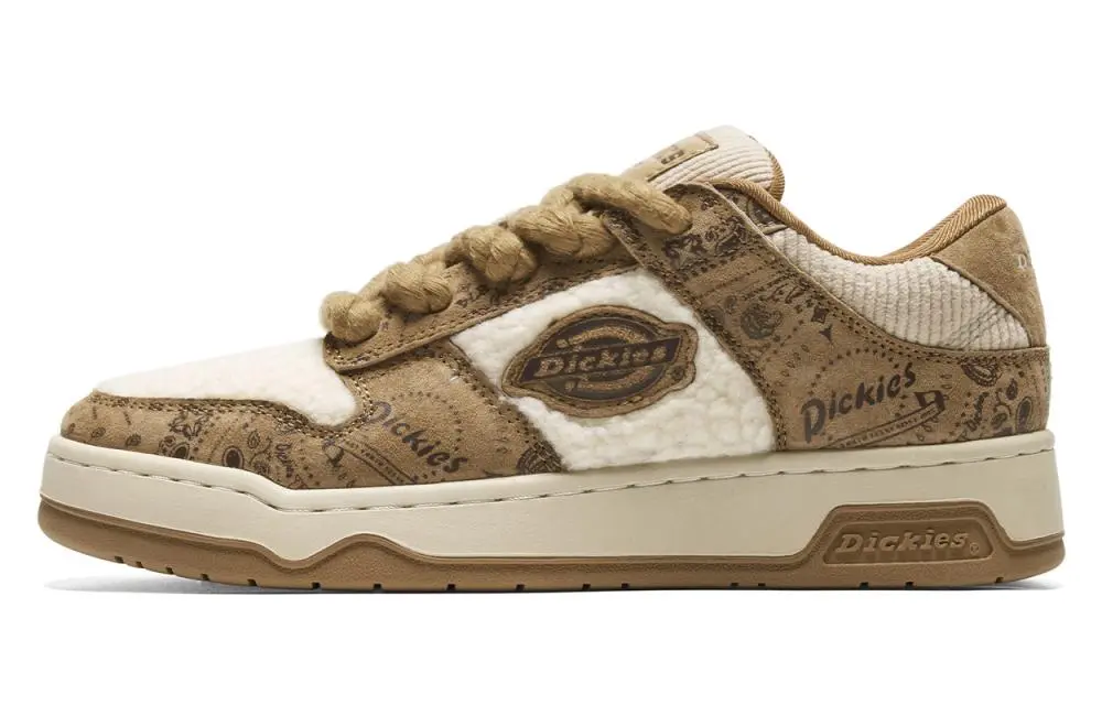 Dickies Low-Top Skateboard Shoes Unisex Deer Brown