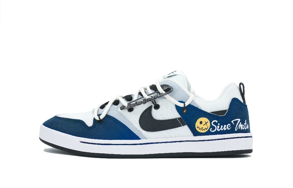 Nike SB Alleyoop Skateboard Shoes Men Low-Top Blue/White/Gray