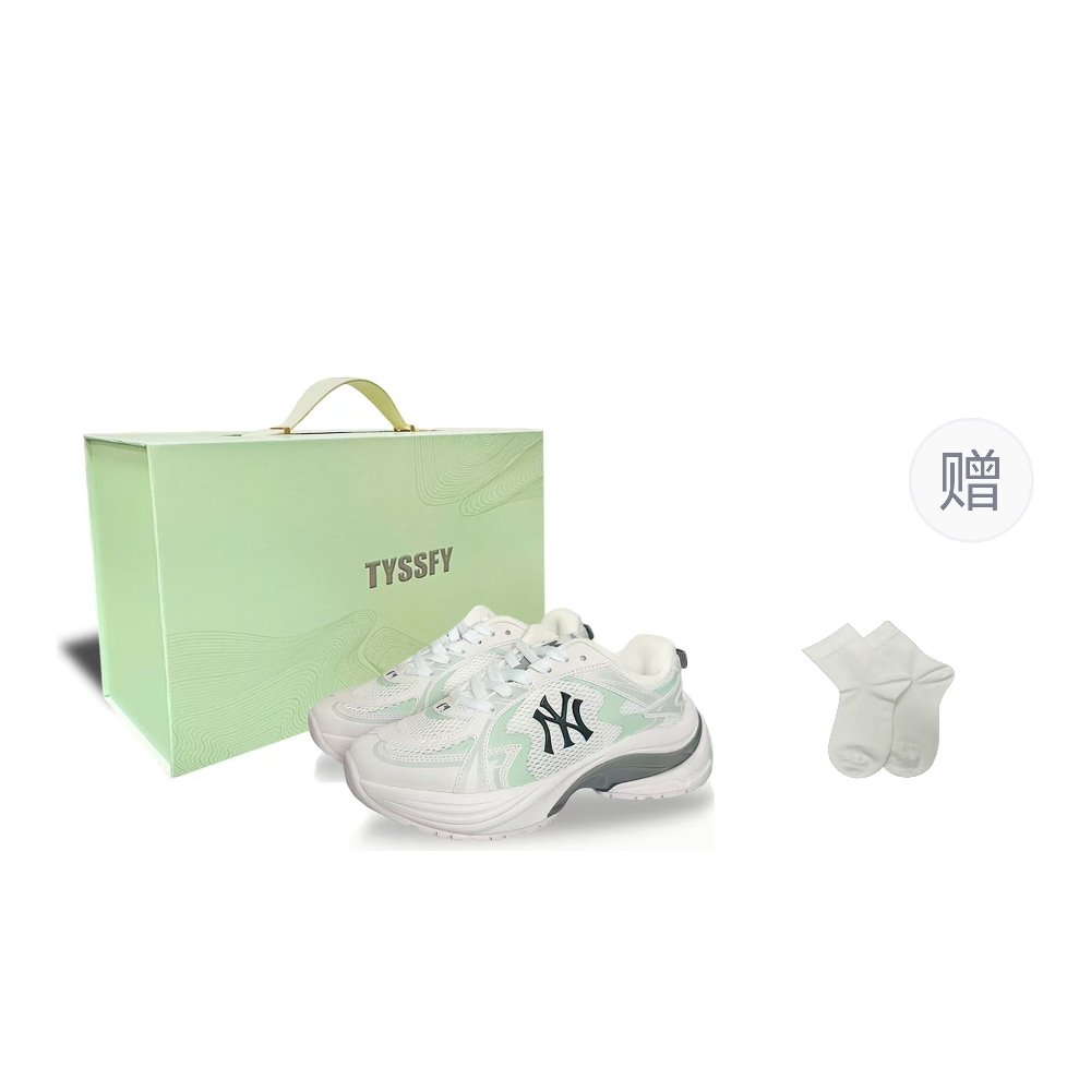 MLB New York Yankees Low Top Running Shoes Unisex Emerald Green