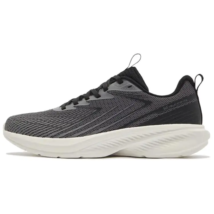 361° Breathable And Slip Resistant Low Top Casual Running Shoes Men's Black White