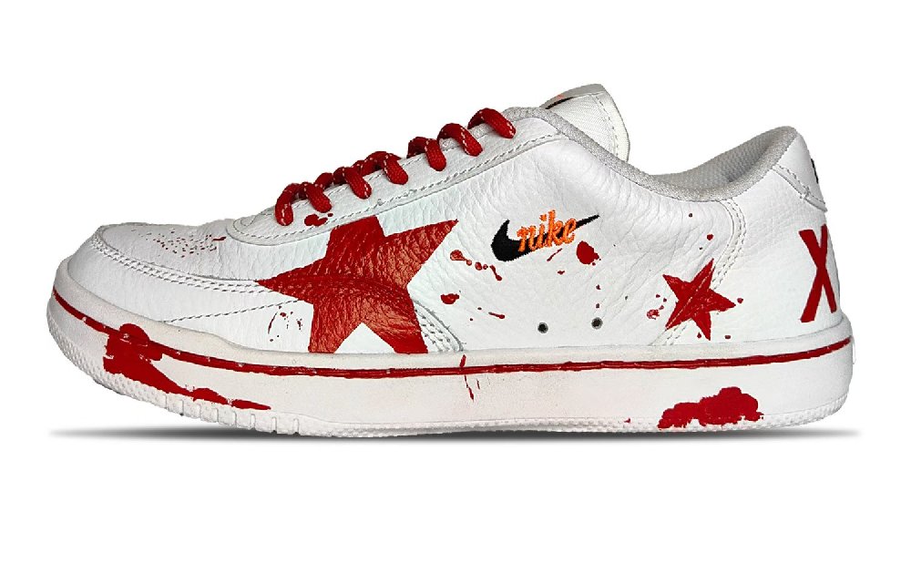 Nike Court Vintage Anti Slip Wear Resistant Low Top Casual Shoes Women's White