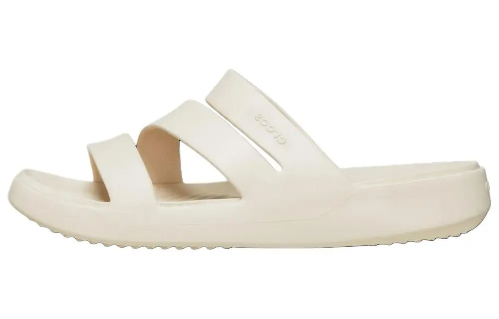 Crocs Getaway Strappy Slides 'Cream White' Women's