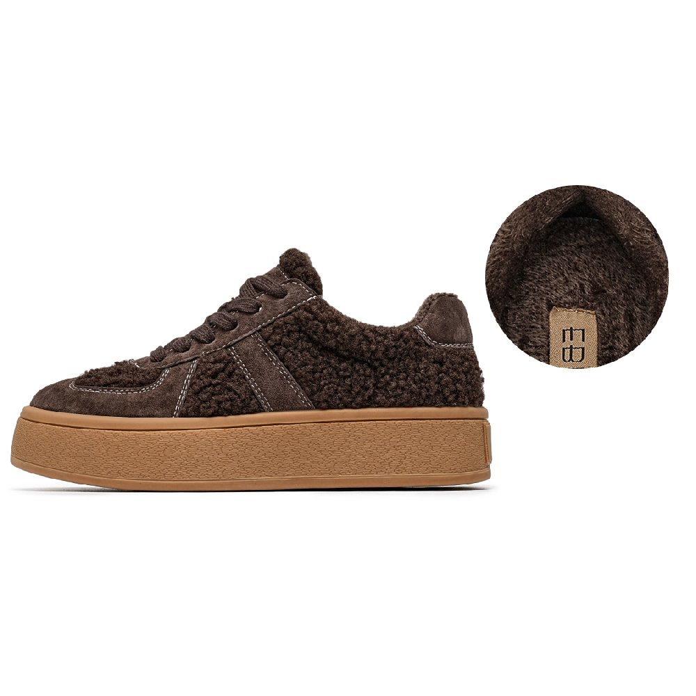 EBLAN Skateboard Shoes Women's Brown