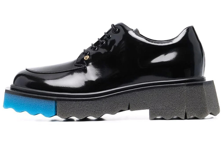 OFF-WHITE High-Shine Black Blue Women's