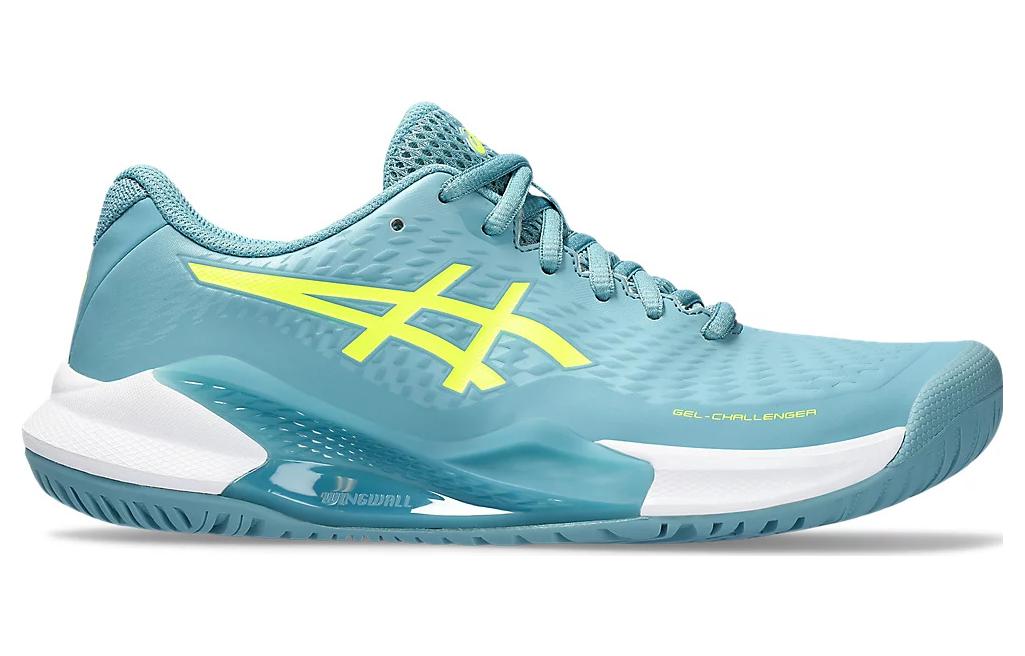 ASICS Gel Challenger 14 Gris Blue Safety Yellow Women's