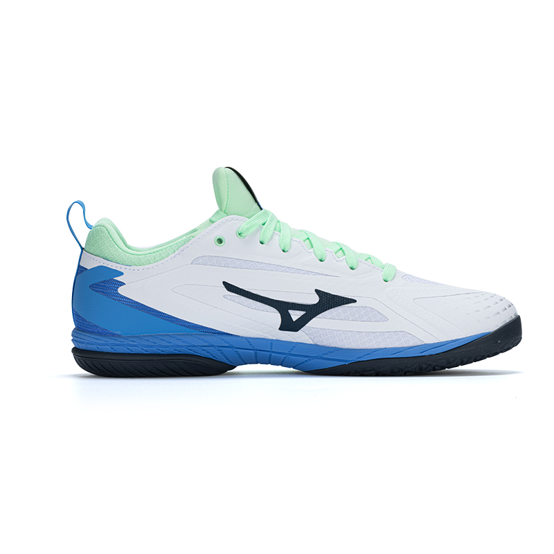 Mizuno Cushioned Slip-Resistant Low-Top Training Shoes Unisex White Green Blue