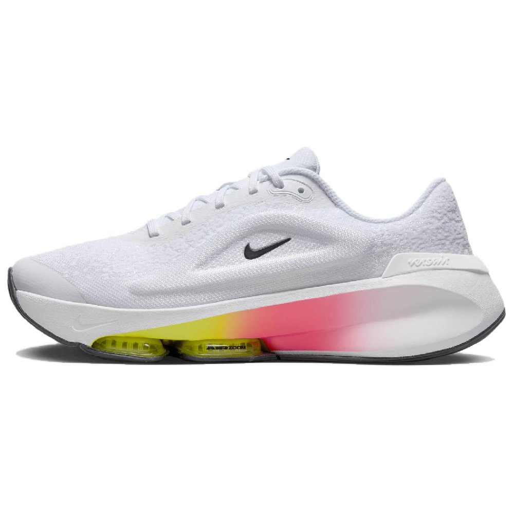 Nike Versair Series Abrasion Resistant Cushioning Breathable Low Top Running Shoes Unisex White Yellow