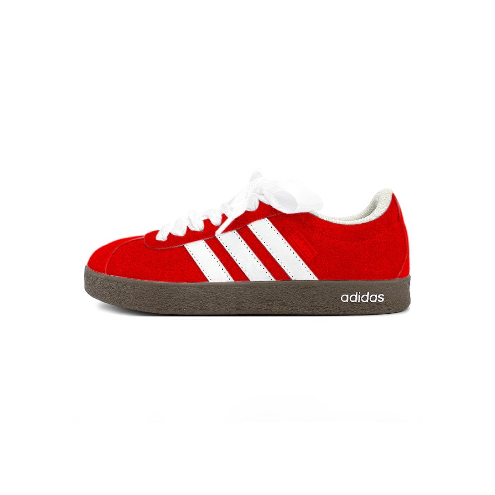 Adidas VL COURT 2.0 Cushioning, Wear Resistant Low Top Skateboard Shoes Unisex Red