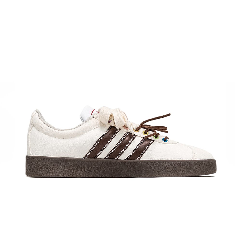 Adidas Neo VL Court 2.0 Lifestyle Wujie, Glutinous Rice Dog Slip Resistant Low Top Skateboard Shoes Unisex Beige Brown