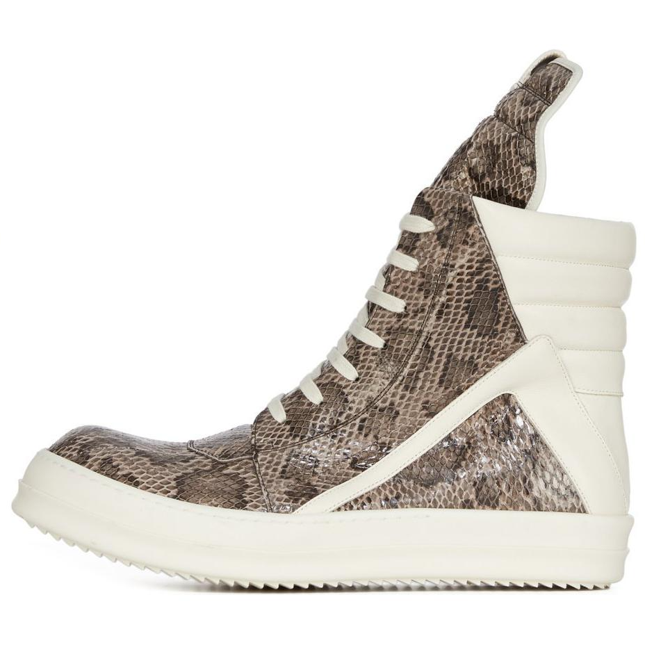 RICK OWENS/RO High Top Skateboard Shoes Men's Brown