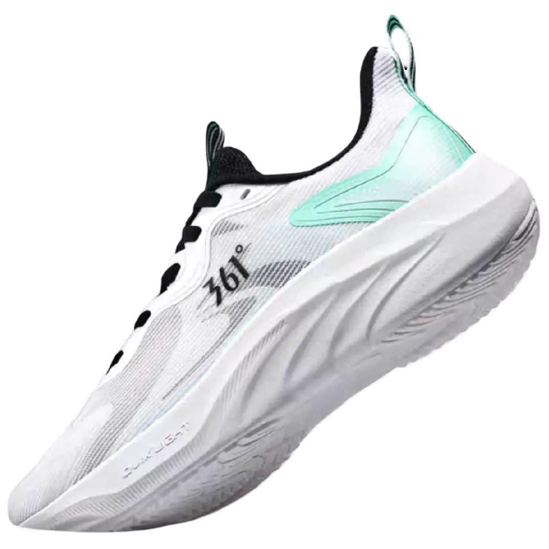 361° Durable Breathable Low-Top Sprint Running Shoes Men's White Green купить в интернет-магазине Yoocart с быстрой доставкой по России.
