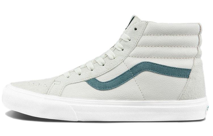 Vans SK8 HI High Top Retro Skate Shoes Unisex Light Grey Light Gray
