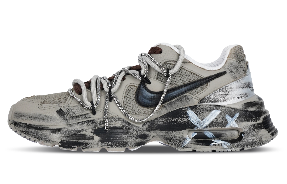 Nike Air Max Fusion Anti-Slip Wear-Resistant Low-Top Running Shoes Women's Light Taupe