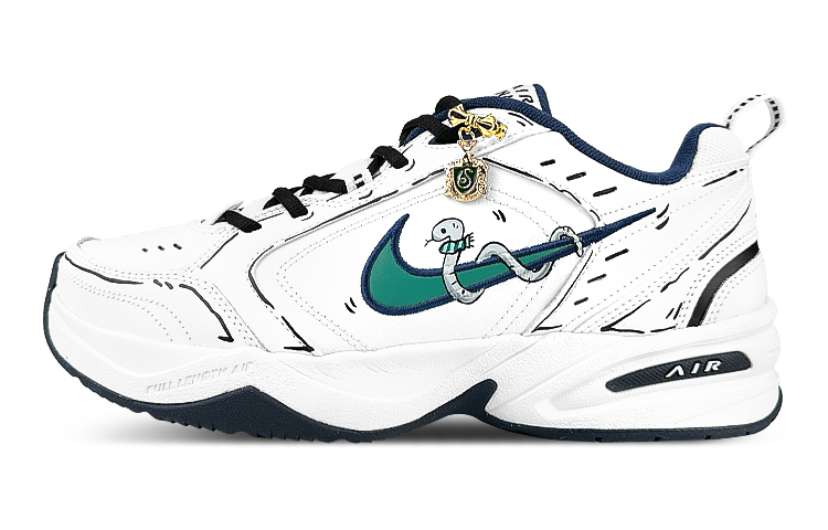 Nike Air Monarch 4 Height Increasing Low-Top Chunky Sneakers Unisex Green White