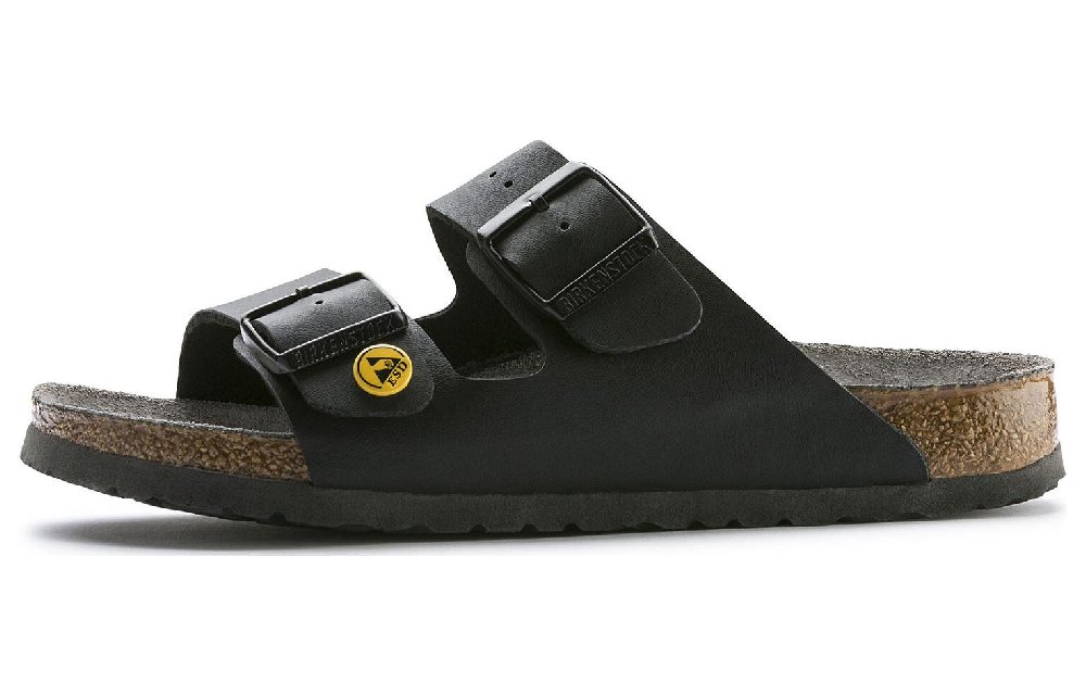Birkenstock Arizona Esd Birko Flor Narrow Fit Sandals 'Black'
