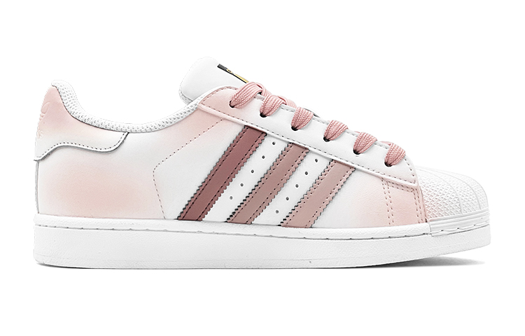 Adidas Originals SUPERSTAR 520 Gift Casual Iridescent Stars Low-Top Skateboard Shoes Unisex Pink купить в интернет-магазине Yoocart с быстрой доставкой по России.