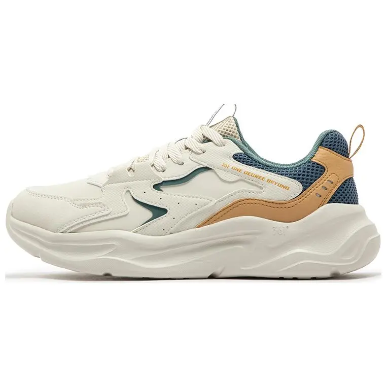 361° Life Collection Anti Slip Wear Resistant Low Top Casual Shoes Men's Beige Blue Brown