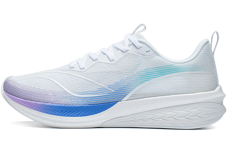 LINING Red Hare 6 Pro Running Shoes Men's Low Top White/Blue/Purple