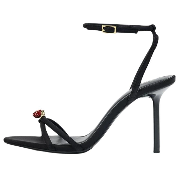 ZARA One Strap Sandals 10cm Women's Black купить в интернет-магазине Yoocart с быстрой доставкой по России.