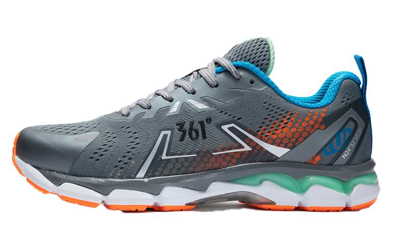 361° Cushioning Breathable Wear-Resistant Low-Top Running Shoes Men's Gray Orange
