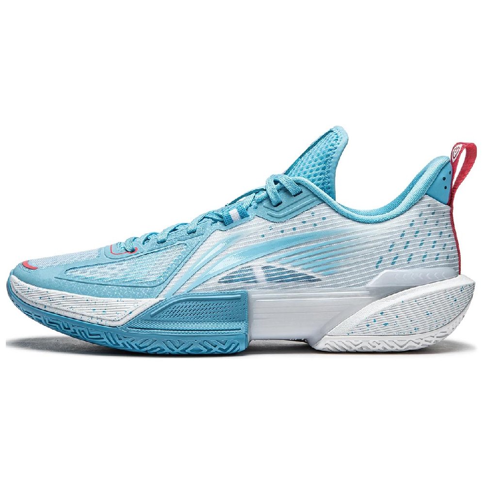 LiNing Light Speed 2 Cushioned Slip Resistant Abrasion Resistant Breathable Low Top Basketball Shoes Men's Blue White