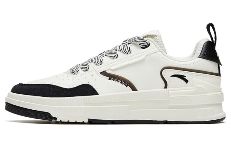 Anta Bump Anti-Slip Wear-Resistant Low-Top Skateboard Shoes Women's White Black
