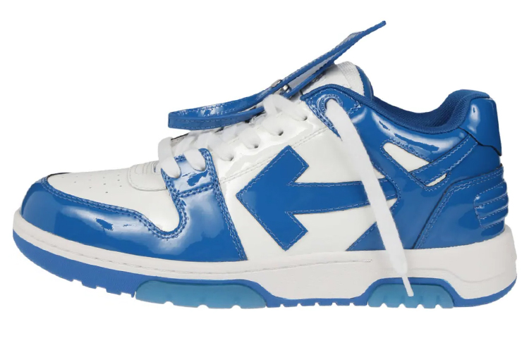 OFF WHITE Out Of Office Low Top Patent Sneaker 'Blue White'