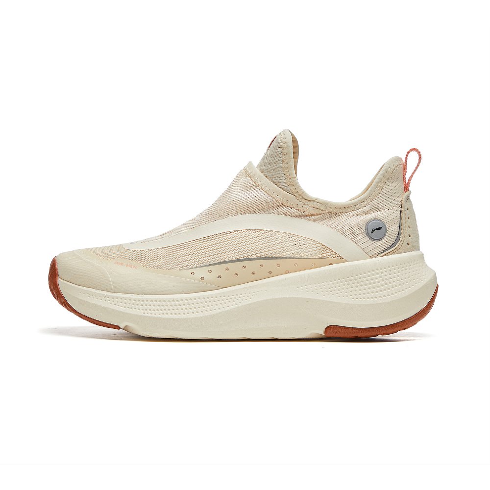 LiNing Slip Resistant, Abrasion Resistant, Breathable Low top Casual Shoes Women's Swan White