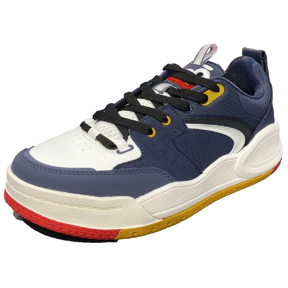 Anta Slip Resistant Cushioning Low Top Skateboard Shoes Men's Blue White
