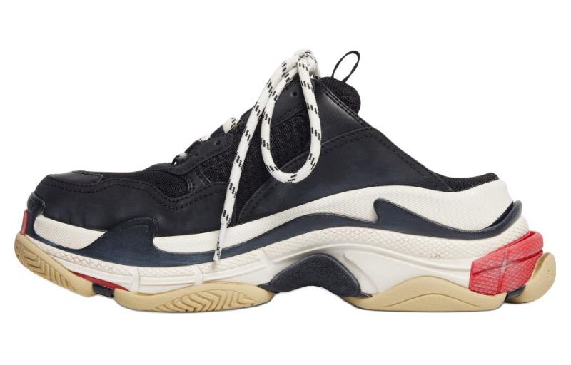 Balenciaga Triple S Low Top Casual Shoes Women's Black