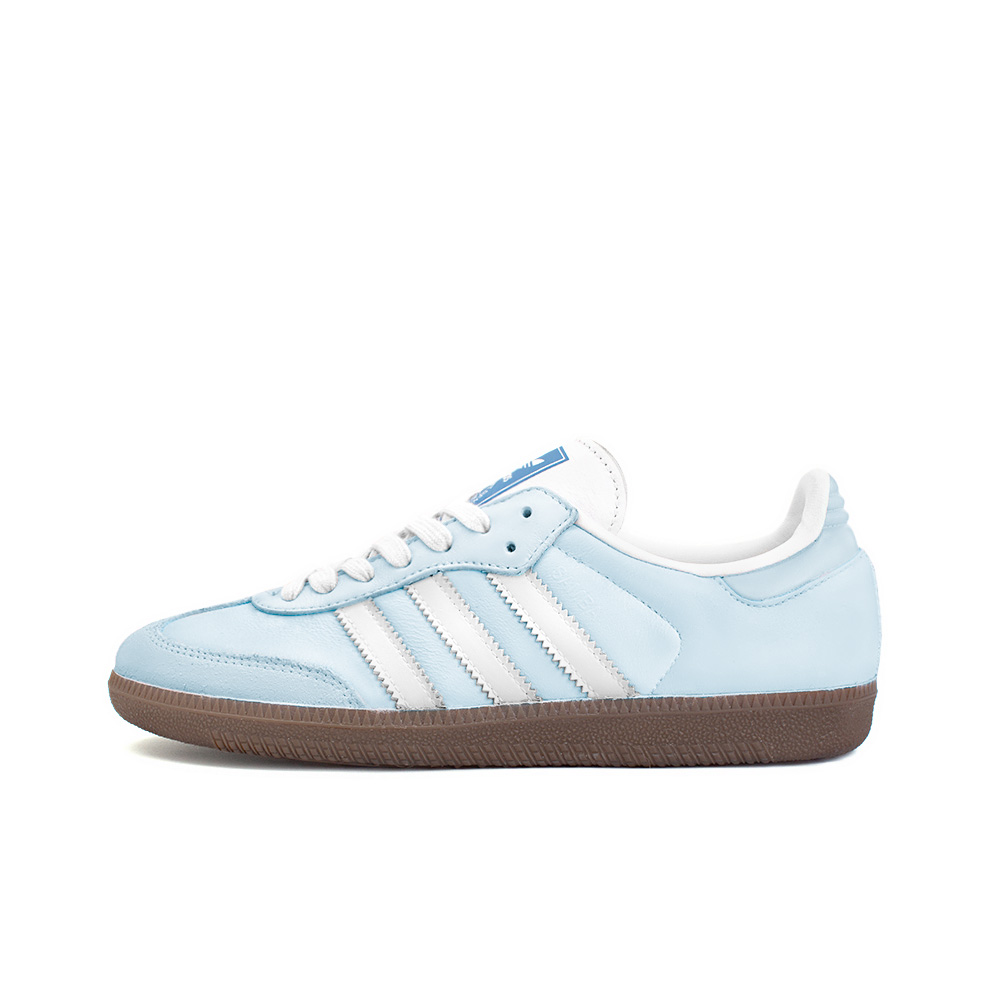 Adidas Originals SAMBA OG Anti-Slip Wear-Resistant Low-Top Skateboard Shoes Unisex Blue White купить в интернет-магазине Yoocart с быстрой доставкой по России.
