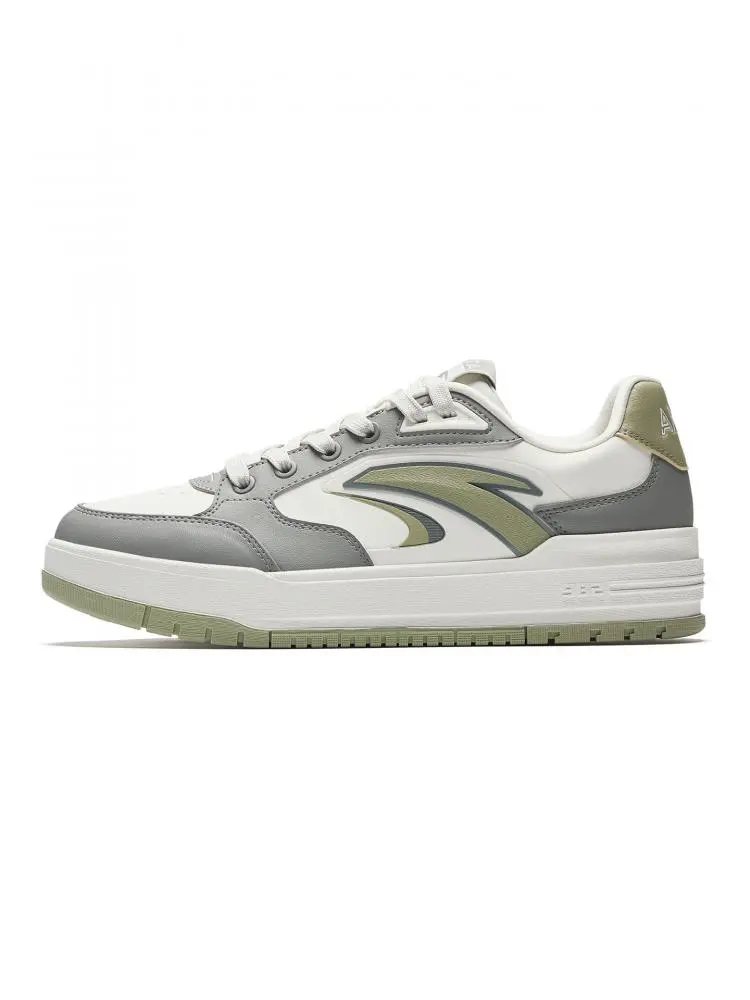Anta Wear resistant And Lightweight Low top Skateboard Shoes Men's White Gray Green