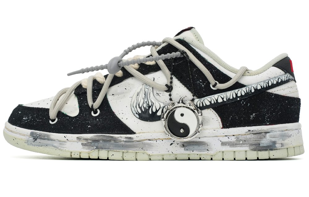 Nike Dunk Skateboard Shoes Men Low-Top White/Yellow
