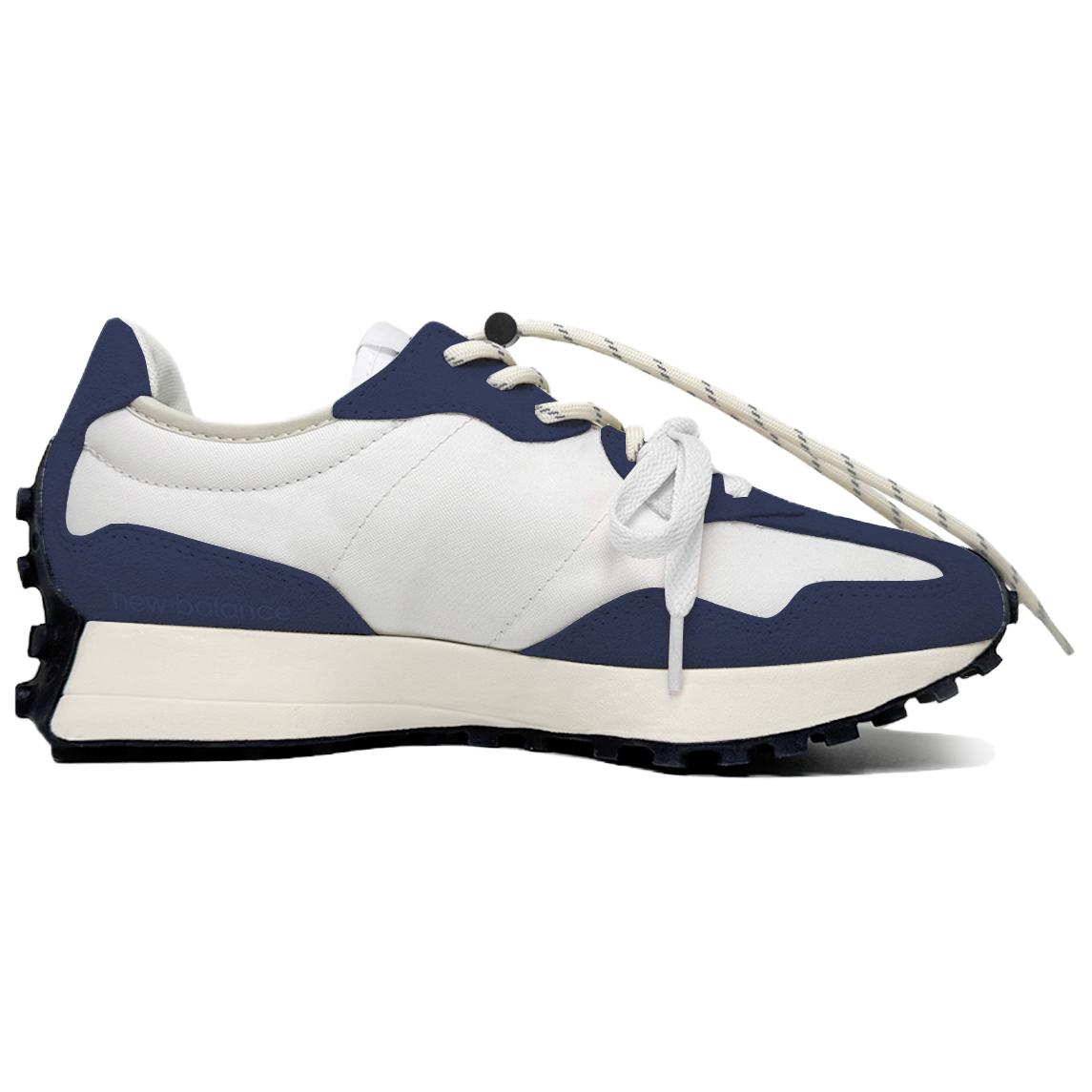 New Balance NB 327 Cushioning, Breathable, And Wide Coverage Low Top Casual City Commute Running Shoes Unisex Navy Blue купить в интернет-магазине Yoocart с быстрой доставкой по России.