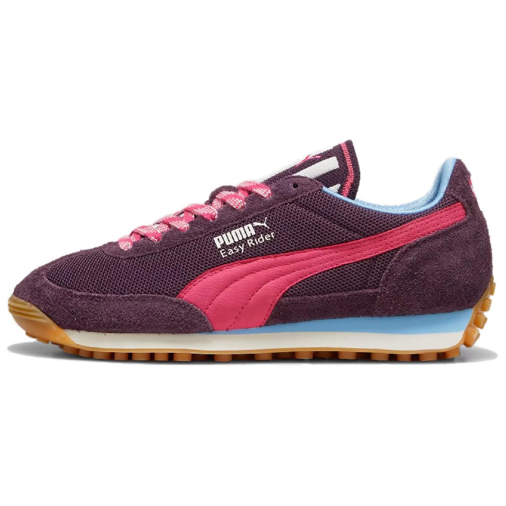 PUMA Easy Rider Abrasion Resistant Breathable Low Top Casual Shoes Unisex Burgundy