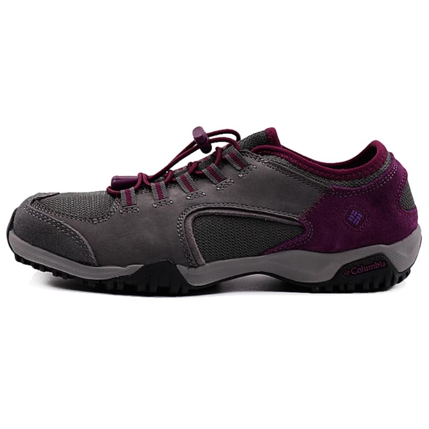 Columbia Anti Slip Wear Resistant Low Top Hiking Shoes Women's Gray Purple